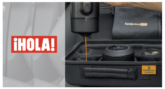 La famosa Thalia si prepara un espresso in auto !