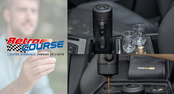 La machine à café voiture chez Rétro Course
